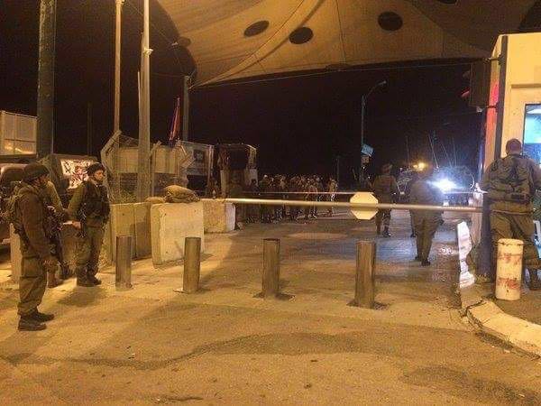 זירת הפיגוע במחסום בל (שלמה מור)