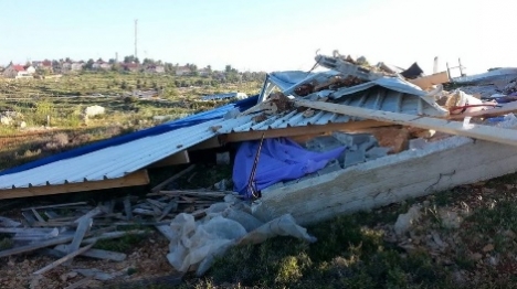 בית הכנסת לאחר הרס בגבעה (אברהם וייס, TSP)