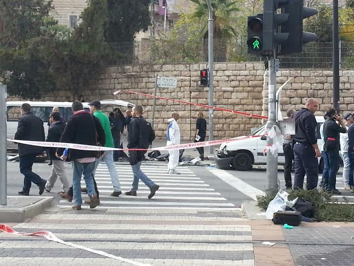 הפיגוע בירושלים אתמול (ישי אברג'יל - סוכנות תצפית)