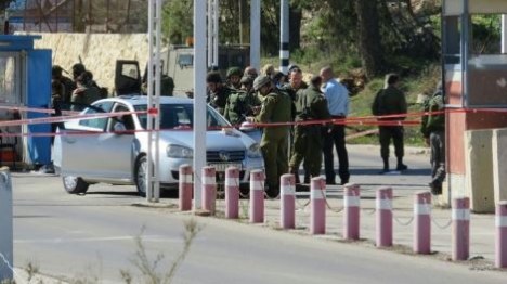 זירת פיגוע הירי במחסום פוקוס (TPS)