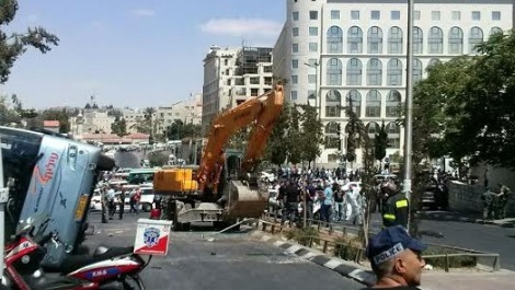 זירת הפיגוע בירושלים היום (שמוליק ולך ושיקו גרינפלד – חדשות 24)