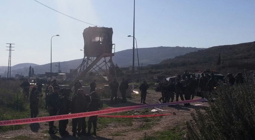 זירת הפיגוע בבה"ד 3 (TPS)