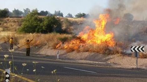 "שיטה של מלחמה נגדנו על האדמות". דליקה שהוצתה השבוע בצפון