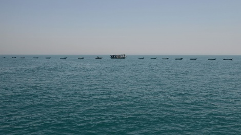 הסירות שהועברו אתמול לרצועה (דובר צה"ל)
