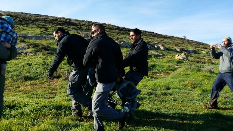 עימותים במהלך ההרס בגוש שילה, הבוקר (סוכנות תצפית)