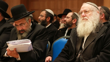 רבנים בכנס אתמול (מיכאל הרוש)