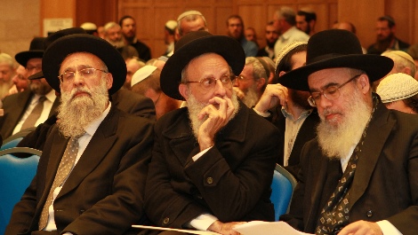 רבנים בכנס אתמול (מיכאל הרוש)