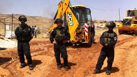 כוחות ההרס בתקוע ד', הבוקר (דוברות המועצה האזורית גוש עציון)