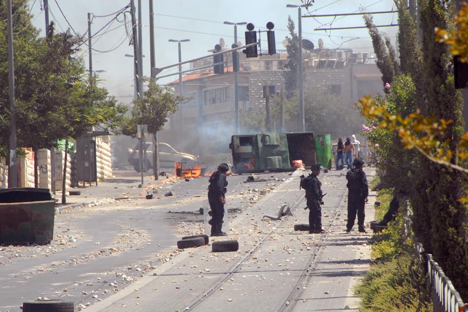 שועפט באותם הימים, בהפוגה שבין ההתפרעויות (דוברות המשטרה)