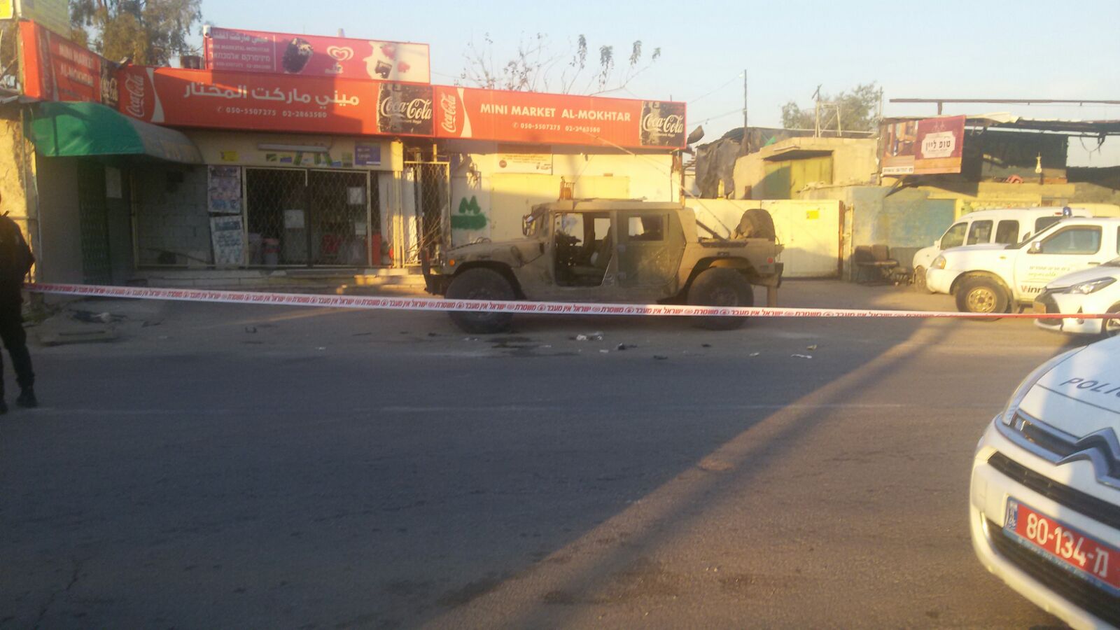 זירת הפיגוע בכפר א-לובאן בשומרון, היום (TPS)