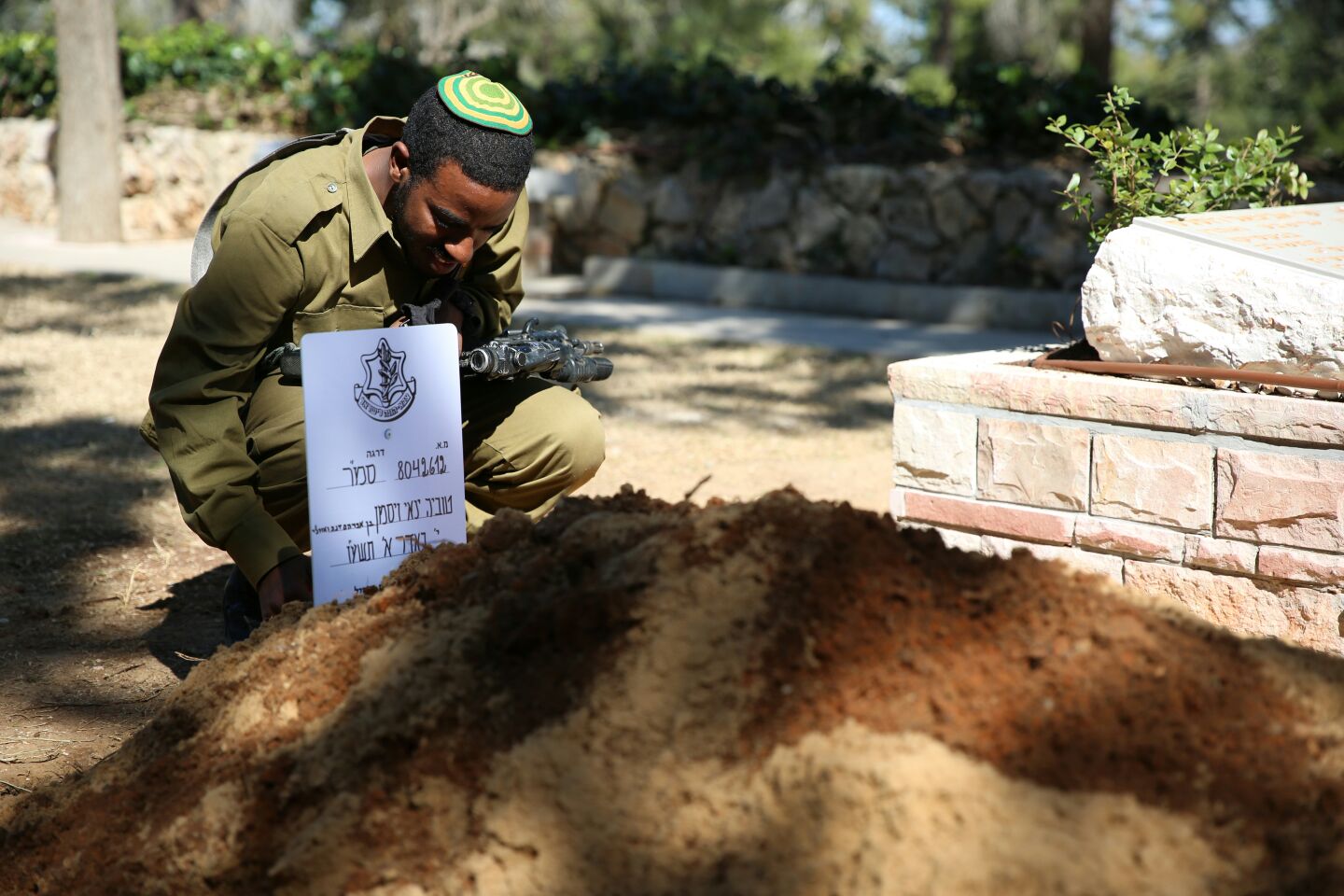 קברו הטרי של ינאי הי"ד (הלל מאיר TPS)