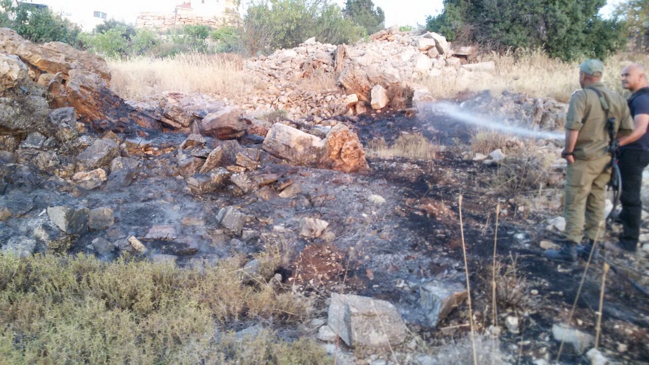 תוצאות ההצתה בכרמי צור (אברהם וייס TPS)